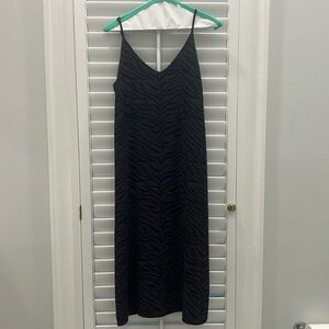 Charcoal Rails Tiger Stripe Midi Dress